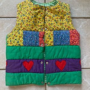 Patchwork Vintage Puff Vest